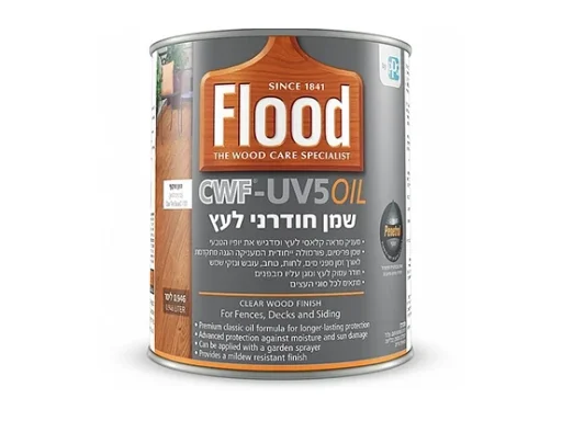 פלאד שמן חודרני לעץ - Clear Tint Base C-101 - קווארט 946 מ"ל Flood CWF UV 5Oil